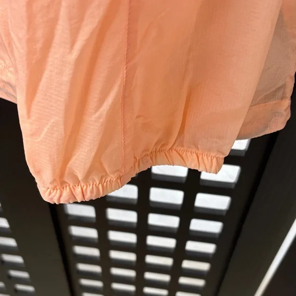 🧡 Little Donkey Andy Lightweight Windbreaker Jacket Peach Blue Zip Medium 🧡 - Picture 6 of 13